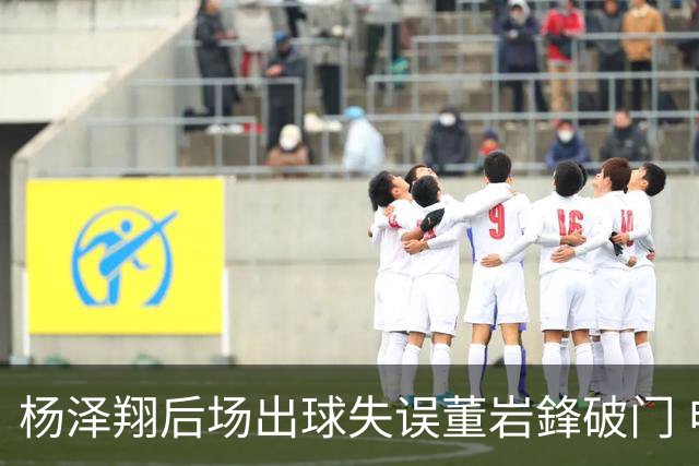 杨泽翔后场出球失误董岩鋒破门 申花0-1落后蓉城